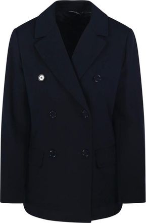 Max Mara Double Breasted Blazer in Navy Blue