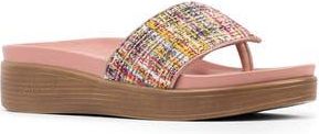 Donald J Pliner Fifi Platform Wedge Flip Flop in Multi at Nordstrom Rack, Size 9.5