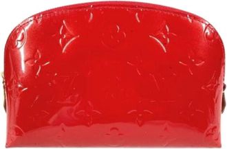 Louis Vuitton Pre-owned Clutches, female, Red, Size: ONE SIZE Pre-owned Vintage Monogram Vernis Clutch