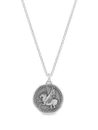 Dower & Hall Pegasus talisman necklace - men - Sterling Silver - OS