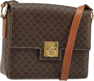 Celine Pre-owned Vintage Shoulder Bag - Dames - Vintage Schoudertas - Bruin - ONE Size - Leer - Vintage