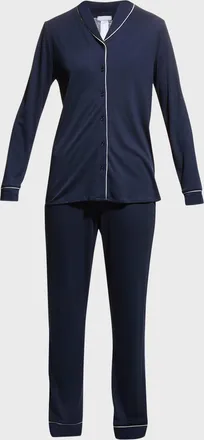 Hanro Natural Comfort Long-Sleeve Pajama Set