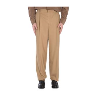 Saint Laurent Straight Trousers, male, Beige, Size: M Saint Laurent Trousers Sand