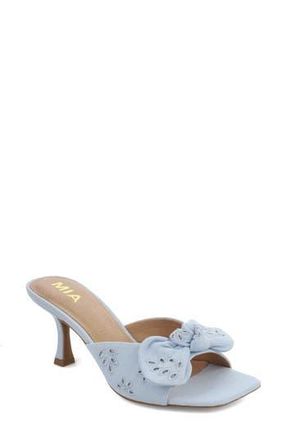 Mia Elyzza Bow Slide Sandal in Baby Blue at Nordstrom Rack, Size 6.5