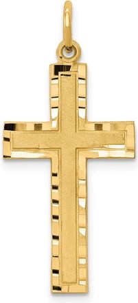 Diamond2Deal 10k Yellow Gold Cross Charm