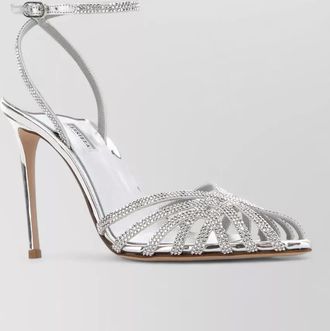 Le Silla embrace sandals leather open toe stiletto