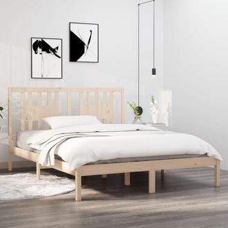 vidaXL Estructura De Cama De Madera Maciza De Pino 160x200 Cm Vidaxl