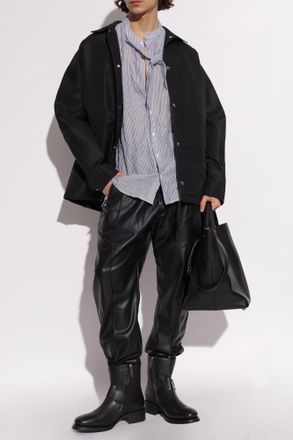 Dsquared2 Imitation Leather Trousers, Mens, Black