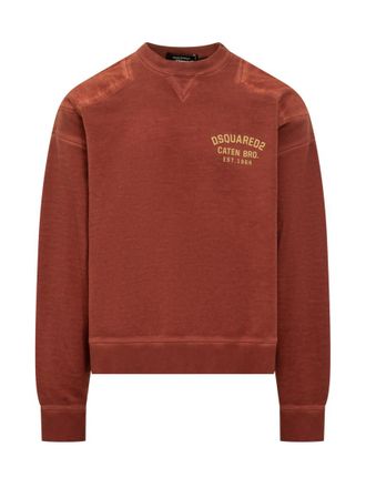 Dsquared2 Red Crew Neck Sweatshirt