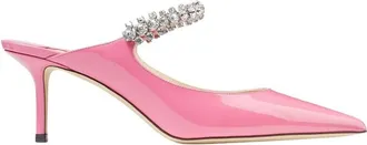 Jimmy Choo London Bing 65 Patent Leather Mules, Brand Size 34.5 ( US Size 4.5 )