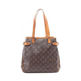 Louis Vuitton Brown Coated Canvas Monogram Leather Handbag Tote Bag (Pre-Owned)