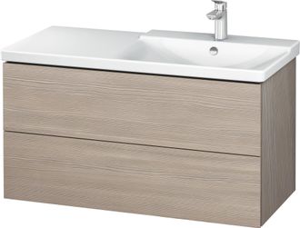 Duravit Duravit L-cube Mueble De Pared 1020mm, Profundidad 481, 2 Cajones, Apto Para P3 Comfort Art&iacute;culo 233410, Lavabo A La Derecha, Color: Decoraci&oacute;n Pino P