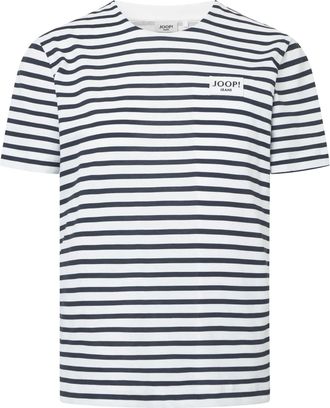 Joop T-Shirt JOOP JEANS Teele, Damen, Gr. XL, dunkelblau, Jersey, Obermaterial: 100% Baumwolle, geringelt, normal, Rundhals, Shirts T-Shirt, geringelt, ger