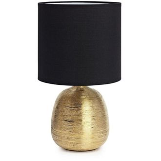 Marksl&ouml;jd Markslojd Oscar - L&aacute;mpara De Mesa De Interior 1 Luz Dorada Con Pantalla Cil&iacute;ndrica, E27