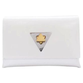 Bottega Veneta Pre-owned Clutches, female, White, Size: ONE SIZE Pre-owned Card Case