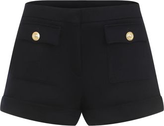 Tom Ford Blauwe Shorts - Dames - Bermuda - Blauw - XS - Wol - Korte Broeken