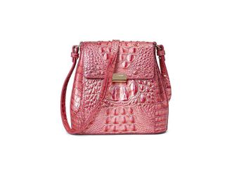 Brahmin Melbourne Margo Crossbody Cross Body Womens Handbags French Rose, Leather
