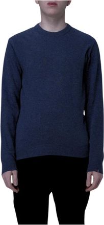 Paul & Shark Crewneck Sweater - Heren - Ronde hals truien - Blauw - S - Wol - Truien & Vesten