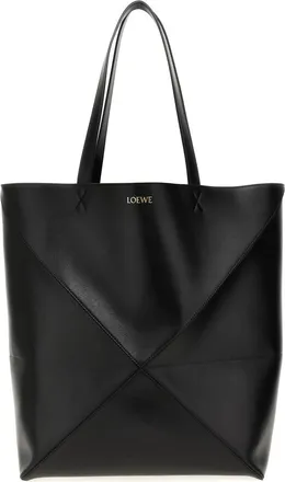 Loewe Black Shopping Large Puzzle Fold