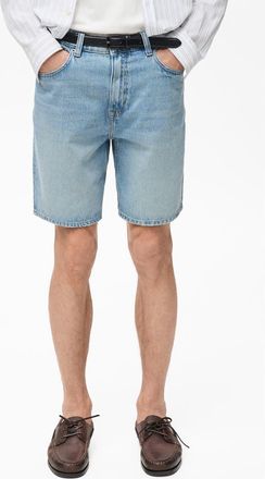 Mango Denim Bermuda Shorts in Medium Blue at Nordstrom, Size 38