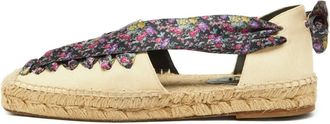 Balenciaga floral-print espadrilles - women - Canvas/Fabric/Leather/Leather/Rubber/Jute - 36 - Neutrals