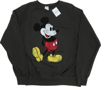 Disney Heren Mickey Mouse Classic Kick Sweatshirt (Licht Grafiet)