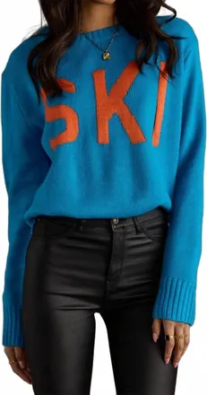 Panache Hit The Slopes Ski Sweater In Blue