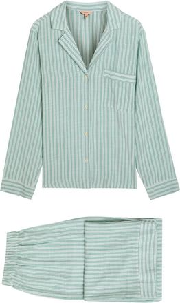 Eberjey Nautico Woven Pyjama set - Green - S (UK8-10 / S)