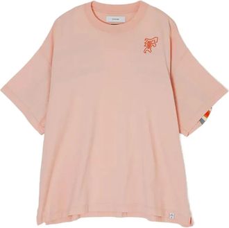 Facetasm T-shirt con ricamo - Rosa
