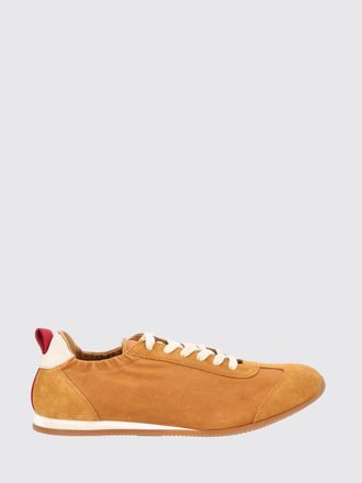 Uma Wang Low-Top Trainers in Leather and Nylon with Elasticated Ankle