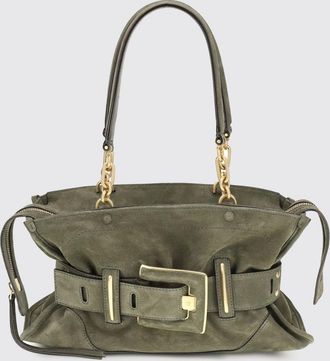 Balmain Borsa Anthem in camoscio