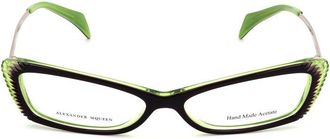 Alexander McQueen Bicolor Acetate Glasses Womens (Frames)