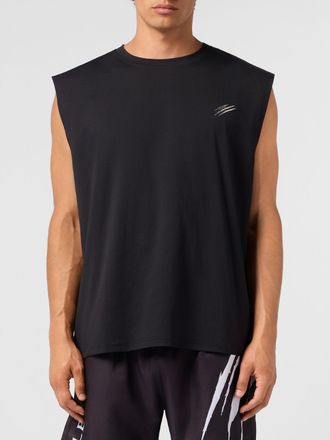 Plein Sport Canotta in cotone con logo