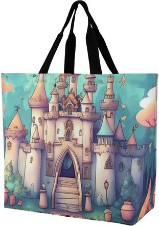 Generic Classical Fort Tote Bag Reusable Handbag Handle Handbags For Work College Picnic