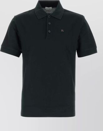 Burberry cotton short-sleeve polo shirt