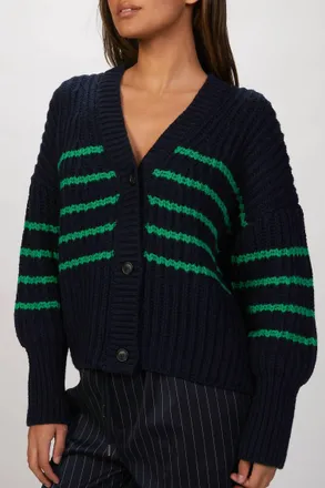 Munthe Tupper Knit Cardigan In Indigo