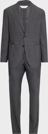 Boglioli Men & apos;s Textured Wool Two-Piece Suit