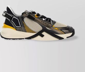 Fendi streamlined sneakers featuring contrast panels
