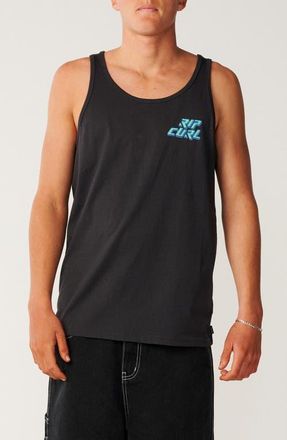 Rip Curl Disorder Legacy Cotton Tank in Washed Black at Nordstrom, Size X-Large