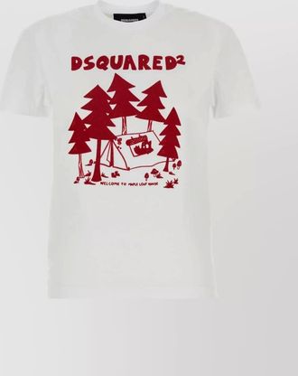 Dsquared2 logo print cotton short sleeve t-shirt