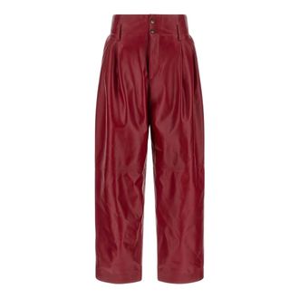 Alberta Ferretti Pantalones - Trousers - Mujer - Rojo - S