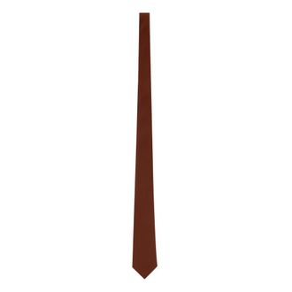 Saint Laurent Tie in Silk Satin - unisex - Saint Laurent - Ties - Red - L - Accessories