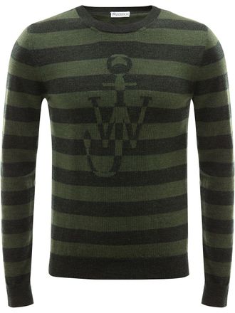 J.W.Anderson Trui met ronde hals - Groen