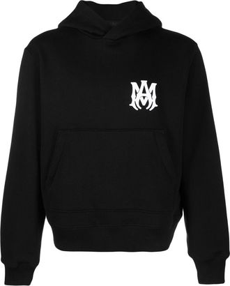 Amiri MA core logo-print hoodie - men - Cotton - M - Black