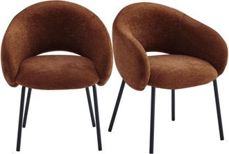 Moloo de comedor de tela luxury terracotta (x2)