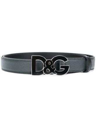 Dolce & Gabbana Cintura con fibbia con logo - Nero