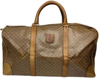 Celine Pre-owned Weekend Bags, female, Brown, Size: ONE SIZE Pre-owned Leather Weekend Bag