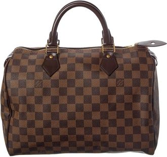 Louis Vuitton Brown Damier Ebene Coated Canvas Speedy 30 (Authentic Pre-Loved)