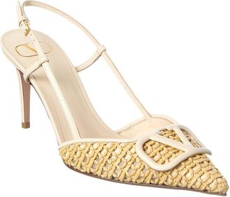 Valentino Vlogo Signature Leather Pump