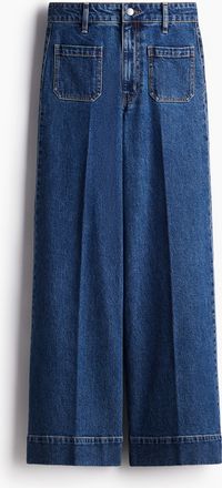H&M Wide High Jeans - Blue